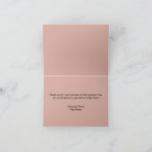 Classy Roos Gold Tone Business - Hartelijk dank vo Bedankkaart (Binnen)