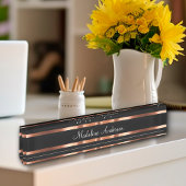 Classy Roos Goudkleurige Dames Monogram Naambordje