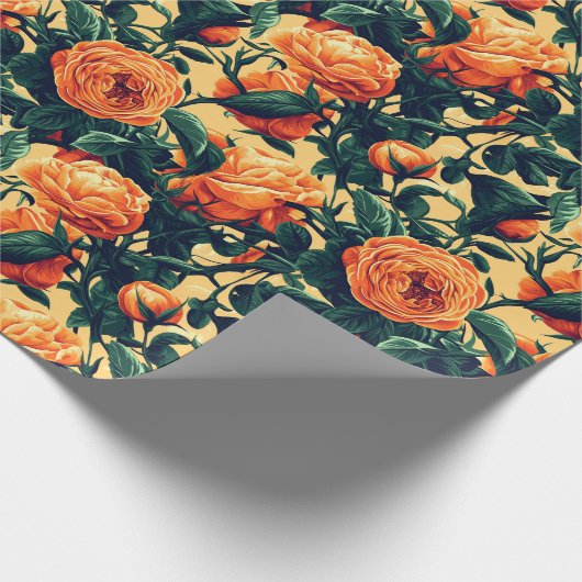Classy Roos Minimalist Wrapping Paper Cadeaupapier (Hoek)