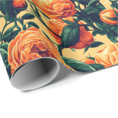 Classy Roos Minimalist Wrapping Paper Cadeaupapier (Rol Hoek)