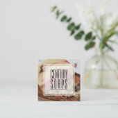 Classy Roos Organic Artisan Soap Company Vierkante Visitekaartje (Staand voorkant)