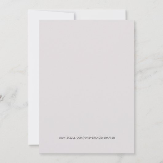 Classy Roos Theme Baby shower Uitnodiging (Achterkant)