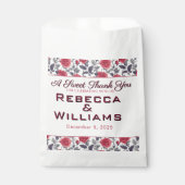 Classy Roos Tuin Thema bruiloft Bedankzakje (Voorkant)