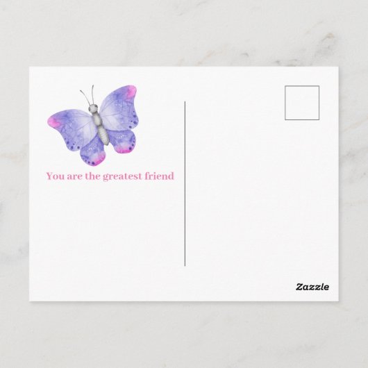 Classy Round Butterflies bedankt voor de enveloppe Briefkaart (Achterkant)