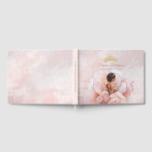 Classy Roze Bloem Jurk Quinceanera Custom Gastenboek (Volledig)