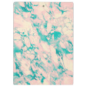 Classy roze en blauw marmer klembord (Achterkant)