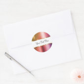 Classy Roze Rose Gold Custom Sticker Labels (Envelop)