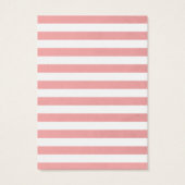 Classy roze stripes die Kaarten voor beeldscherm v Visitekaartjes (Achterkant)