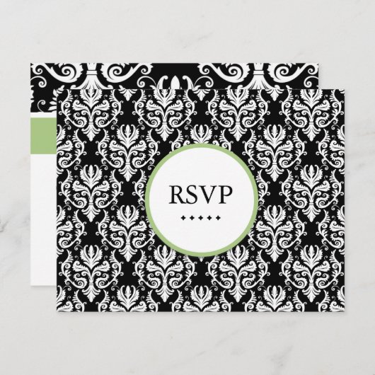 CLASSY RSVP-KAARTEN RSVP KAARTJE (Voorkant / Achterkant)