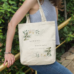 Classy Rustic White Greenery Floral Bunch Wedding Tote Bag<br><div class="desc">Als u nog meer aanpassingen nodig hebt,  kunt u mij op yellowfebstudio@gmail.com vrij klikken.</div>