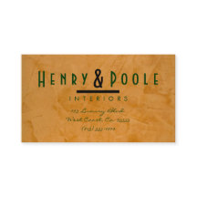 Classy rustieke interieur designer Visitekaartjes