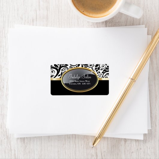 Classy Salon en Spa Adresetiketten Etiket (Insitu)