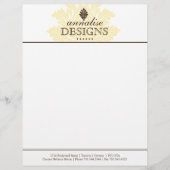 Classy Salon en Spa Letterhead Briefhoofd Ontwerp (Voorkant)