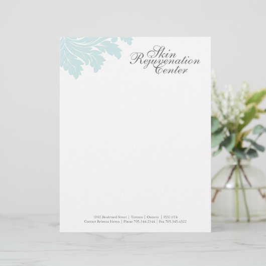 Classy Salon en Spa Letterhead Briefhoofd Ontwerp (Staand voorkant)