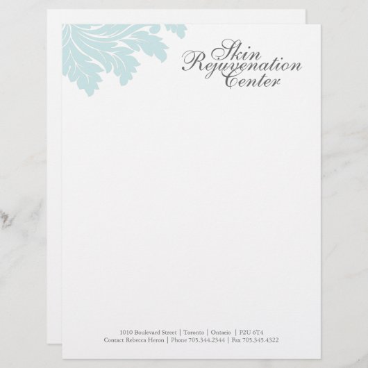 Classy Salon en Spa Letterhead Briefhoofd Ontwerp (Voorkant / Achterkant)
