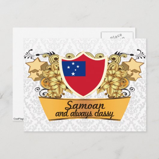 Classy Samoan Briefkaart (Voorkant / Achterkant)