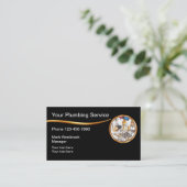 Classy sanitair service Moderne Visitekaartjes (Staand voorkant)