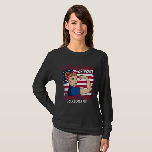 Classy Sassi And A Bit Smart Assi Oklahoma Girl T-shirt (Voorkant volledig)