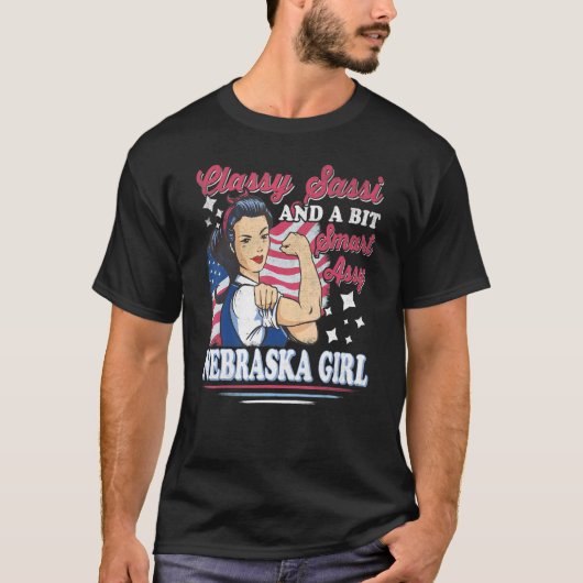 Classy Sassi en een beetje Smart Assi Nebraska Gir T-shirt (Voorkant)