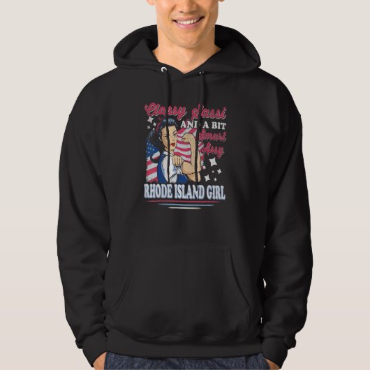 Classy Sassi en een beetje Smart Assi Rhode Island Hoodie (Voorkant)