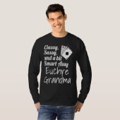 Classy Sassy And A Bit Smart Assy Euchre Grandma   T-shirt (Voorkant volledig)
