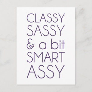 Classy Sassy en Bit Smart Assy Briefkaart