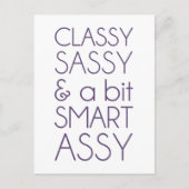 Classy Sassy en Bit Smart Assy Briefkaart (Voorkant)