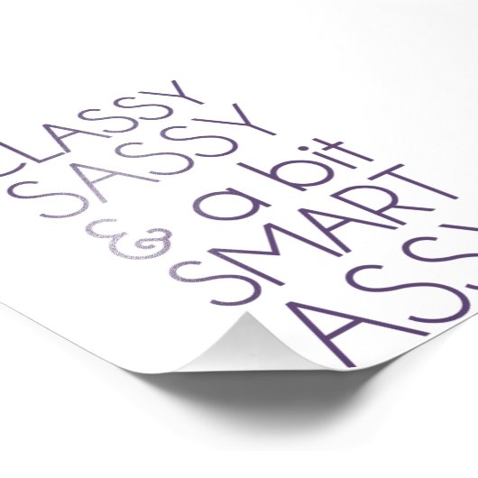 Classy Sassy en Bit Smart Assy Foto Afdruk (Hoek)