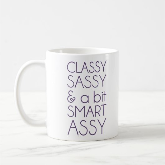 Classy Sassy en Bit Smart Assy Koffiemok (Links)