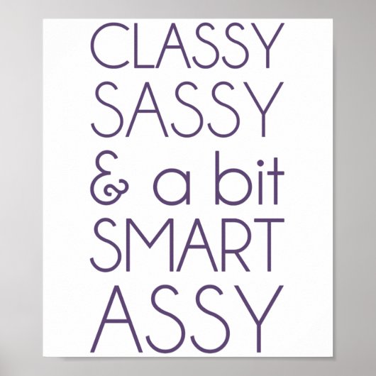 Classy Sassy en Bit Smart Assy Poster (Voorkant)