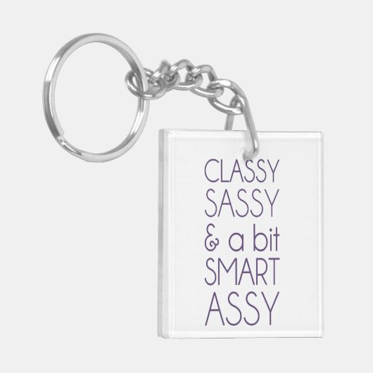 Classy Sassy en Bit Smart Assy Sleutelhanger (Voorkant Links)