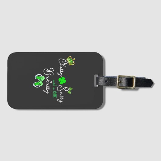 Classy Sassy en een beetje Badassy St. Patrick's D Bagagelabel (Voorkant (horizontaal))