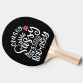 Classy Sassy en een beetje slecht Sassy vrienden Tafeltennisbatje (Zijkant)