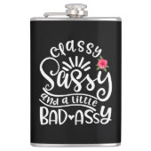 Classy Sassy en een beetje slechte Assy Sassy Frie Heupfles (Voorkant)