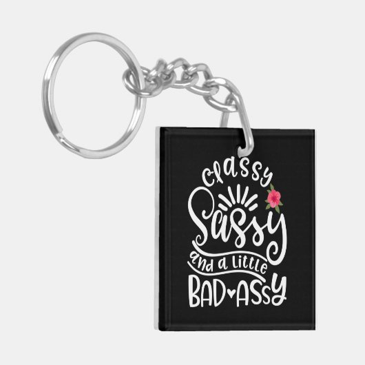 Classy Sassy en een beetje slechte Assy Sassy Frie Sleutelhanger (Voorkant Links)