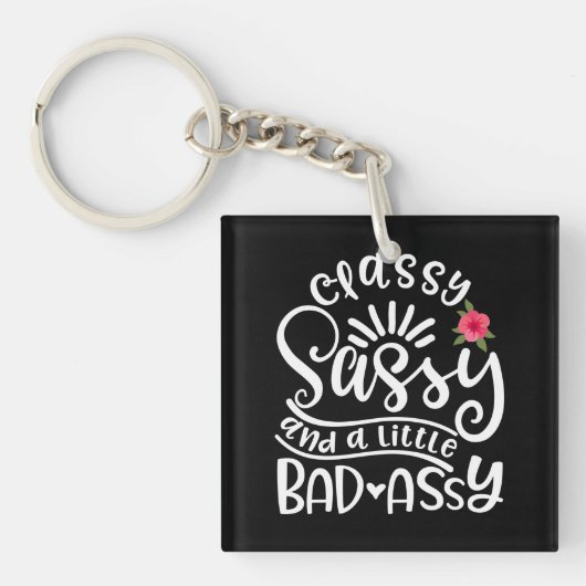 Classy Sassy en een beetje slechte Assy Sassy Frie Sleutelhanger (Voorkant)