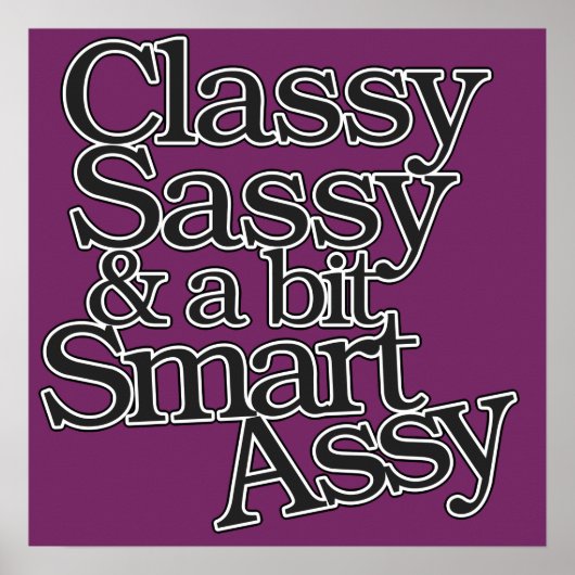 Classy Sassy en een beetje Smart Assy Poster (Voorkant)