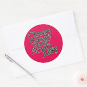 Classy Sassy en een beetje Smart Assy Ronde Sticker (Envelop)