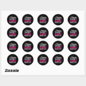 Classy Sassy en een beetje Smart Assy Ronde Sticker (Vel)