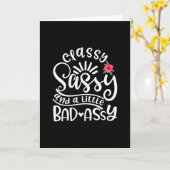 Classy Sassy En Een Beetje Stoute Sassy Vrienden Kaart (Gele Bloem)
