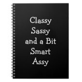 Classy Sassy en een Bit Smart Assy Funny Notitiebo Notitieboek (Voorkant)