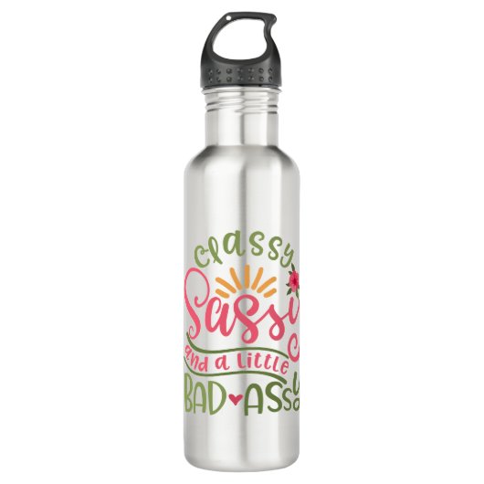 Classy Sassy en een klein meisje met een slechte A Waterfles (Voorkant)