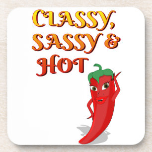 Classy Sassy en Hot Pepper Diva Bier Onderzetter