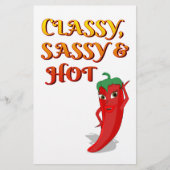 Classy Sassy en Hot Pepper Diva Briefpapier (Voorkant)