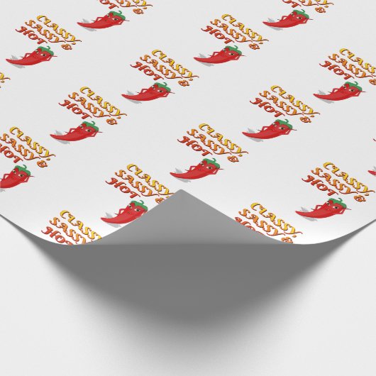 Classy Sassy en Hot Pepper Diva Cadeaupapier (Hoek)