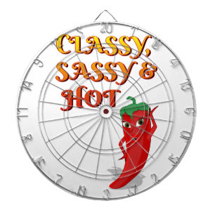 Classy Sassy en Hot Pepper Diva Dartbord