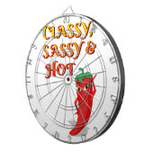 Classy Sassy en Hot Pepper Diva Dartbord (Voorkant Rechts)