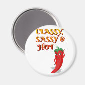 Classy Sassy en Hot Pepper Diva Magneet (Voorkant / Achterkant)