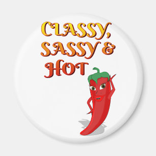 Classy Sassy en Hot Pepper Diva Magneet