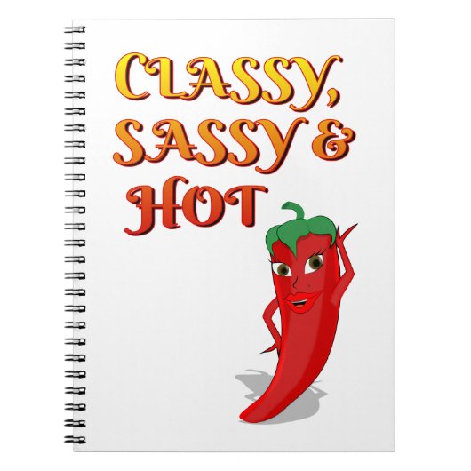 Classy Sassy en Hot Pepper Diva Notitieboek (Voorkant)